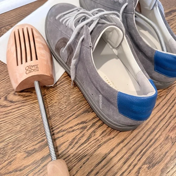 Oliver Cabell low 1 suede gray/blue sneaker - Picture 5 of 6